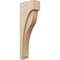 Ekena Millwork 6"W x 12"D x 36"H Thin Helena Rough Cedar Woodgrain TimberThane Corbel, Primed Tan CORUR06X12X36HELRCPR - alternate 1